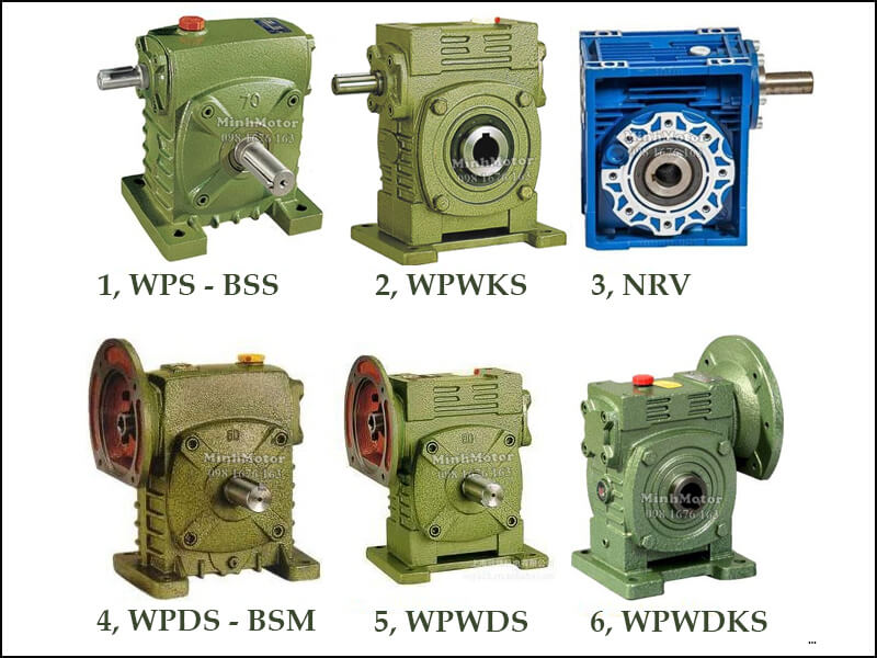 Các loại hộp giảm tốc WPS