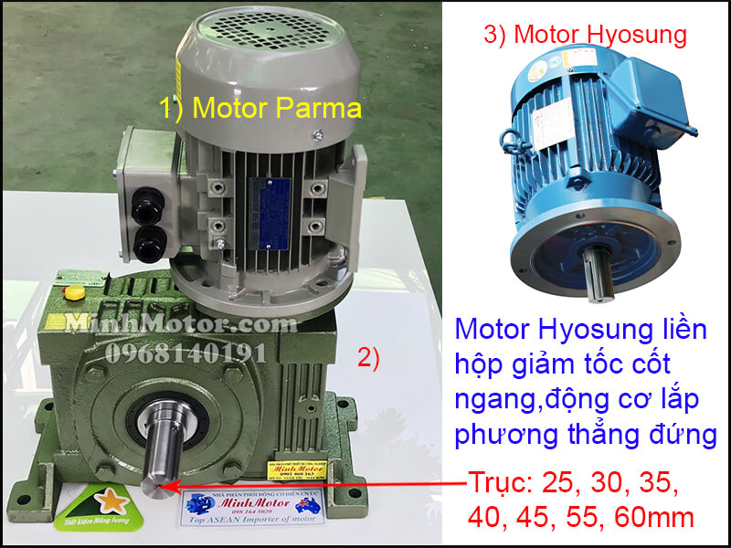Vận hành motor Hyosung 3 pha 220v