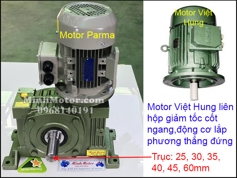 Lắp đặt động cơ Việt Hung 3 pha 220v