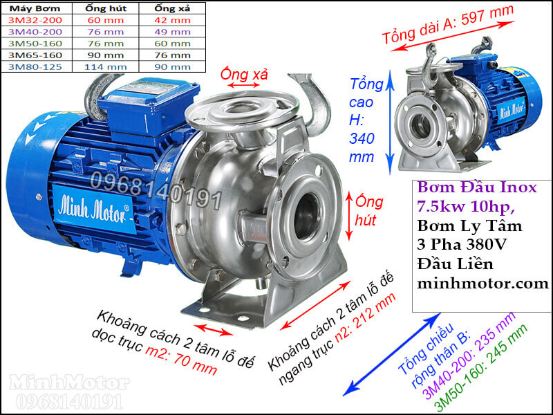 Bản vẽ kỹ thuật máy bơm 10hp