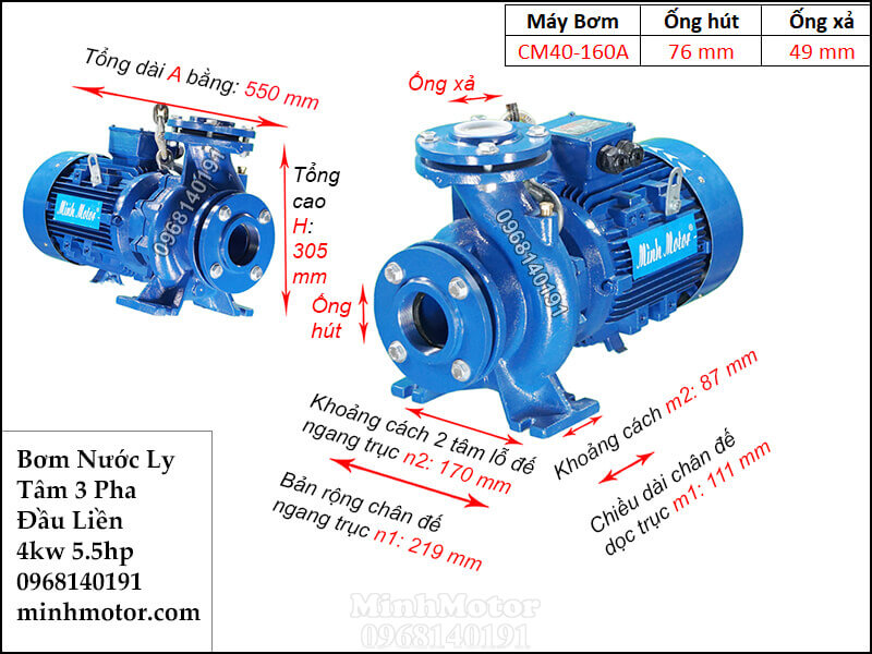 Bản vẽ máy bơm nước 5hp CM