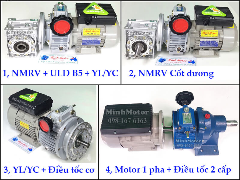 Motor 220v điều tốc cơ bằng tay