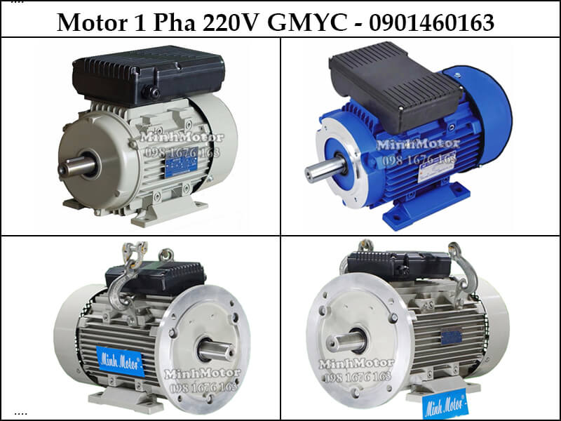 Mô Tơ 1 Pha YC 0.75kw 1HP tải nặng