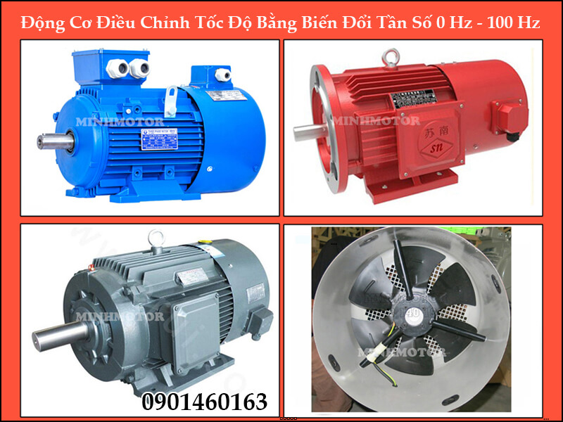 Motor điện 3 pha 90kw 125HP 4 pole YVP YVF với biến tần