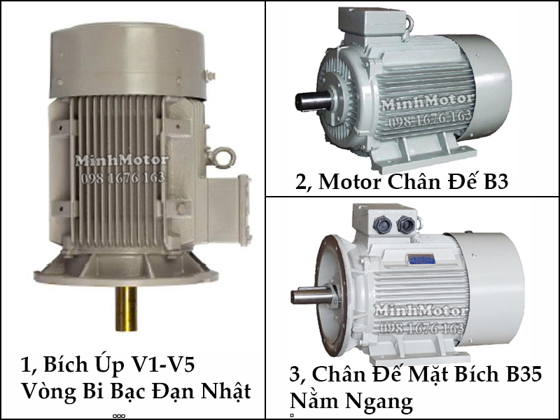 Động cơ điện 3 pha 300Hp 220Kw 4 cực điện