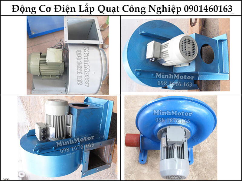 Động Cơ Điện 3 Pha 0.25HP 0.18Kw 4 Cực trong lắp đặt quạt công nghiệp