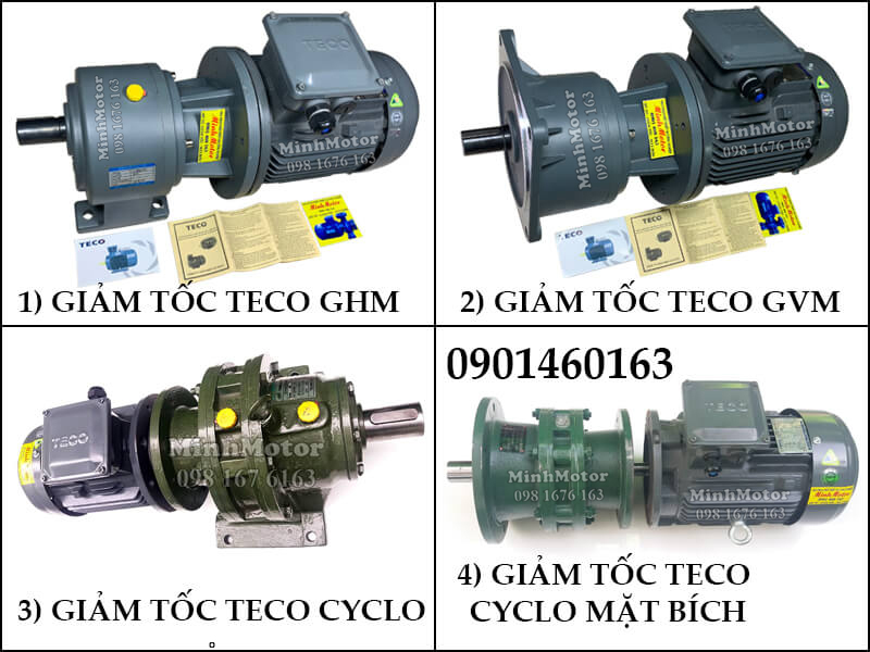 Động Cơ Giảm Tốc Teco 90kw 125HP Trục Thẳng