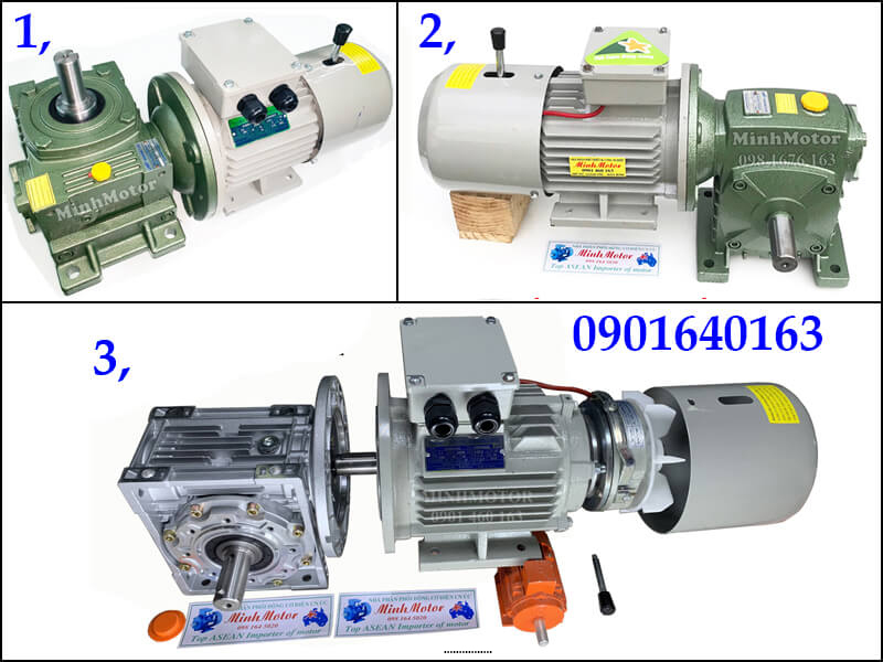 Motor thắng từ 22kw 30HP 30 ngựa gắn hộp giảm tốc trục ra vuông góc