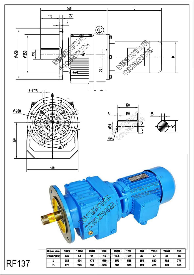 Hộp Giảm tốc RF137