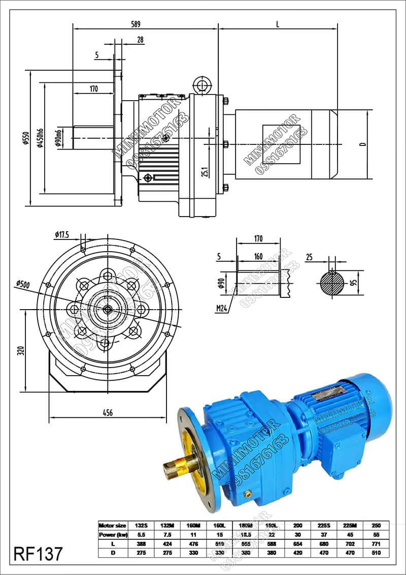 Hộp Giảm tốc RF137