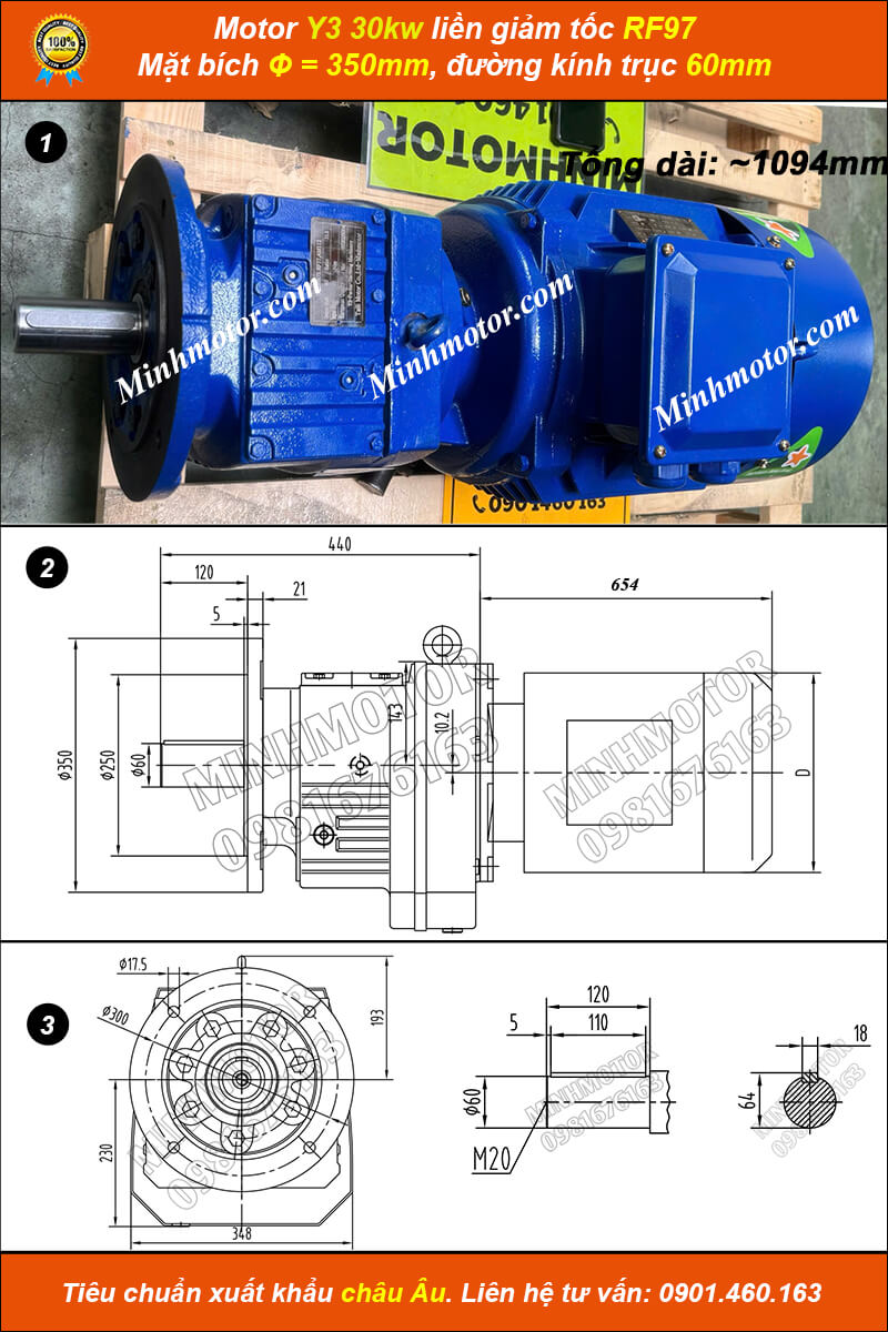Hộp giảm tốc RF 97