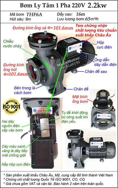 Máy bơm nước 3 ngựa điện dân dụng