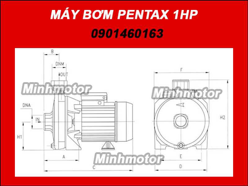 Máy Bơm Pentax 1HP