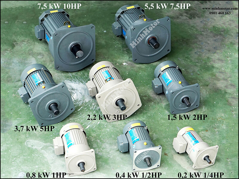 Motor Giảm Tốc Mặt Bích 0.2kw 200w 0.25HP