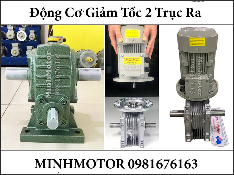 Động Cơ Giảm Tốc 2 Trục Ra