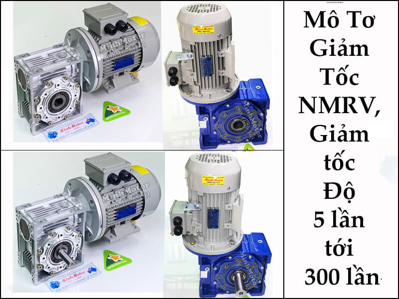 Động Cơ Giảm Tốc Trục Âm RV, SW, MS Flange Gearbox 0.75kw 0.8kw 1HP Ratio 75