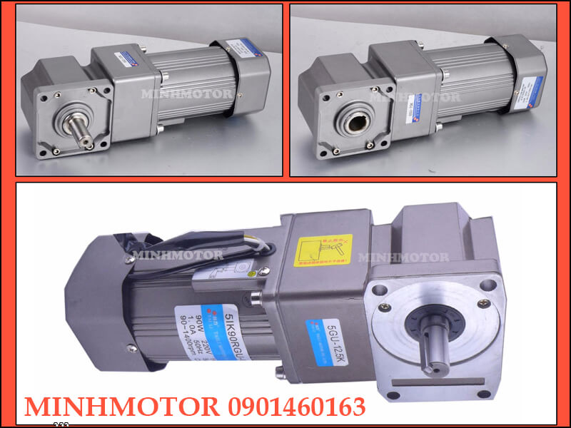 Motor Giảm Tốc 180w Cốt Ra Vuông Góc RH RA