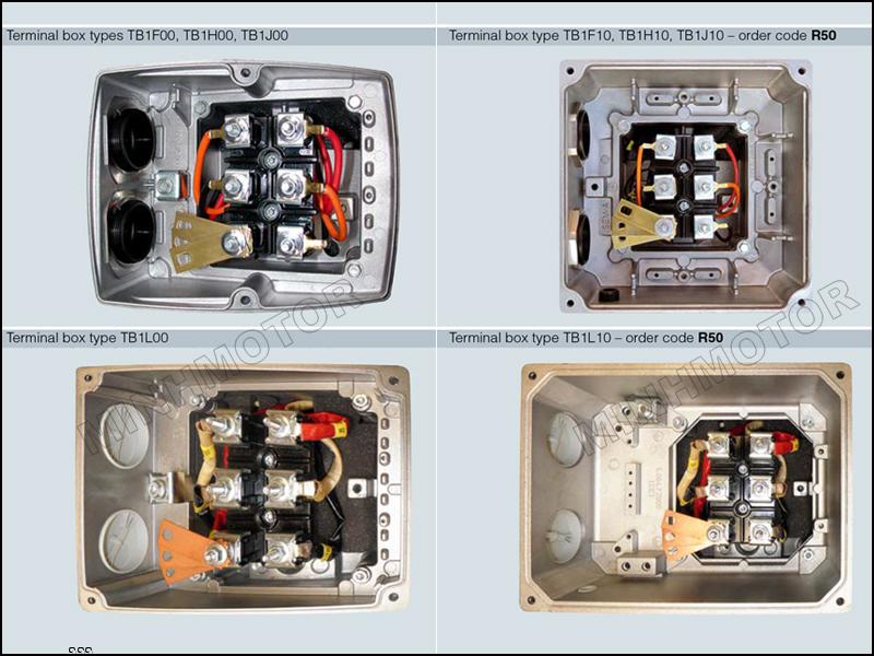 Cấu tạo hộp cực đấu điện motor Siemens 2.2kw 3HP 3 ngựa